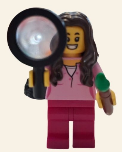 Figurine LEGO® avec une loupe